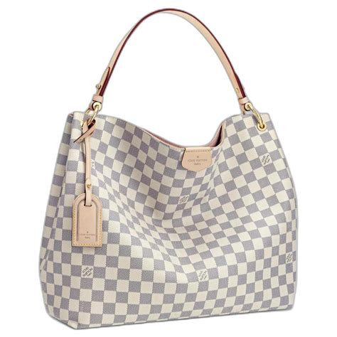 da lv|Graceful MM Damier Azur .